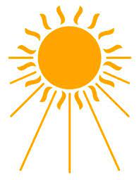 CP-liiton yhdistystoiminnan logo eli keltainen aurinko säteineen.
